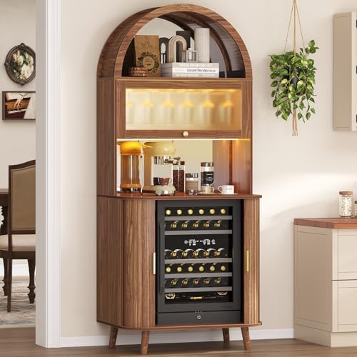 Home Bar And Fridge - Wine Bar Cabinet with Fridge Space,