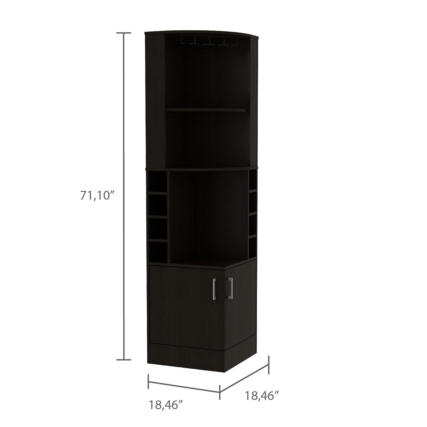 Corner Bar Cabinet with 2 Shel - Home Bar Shelves review and price