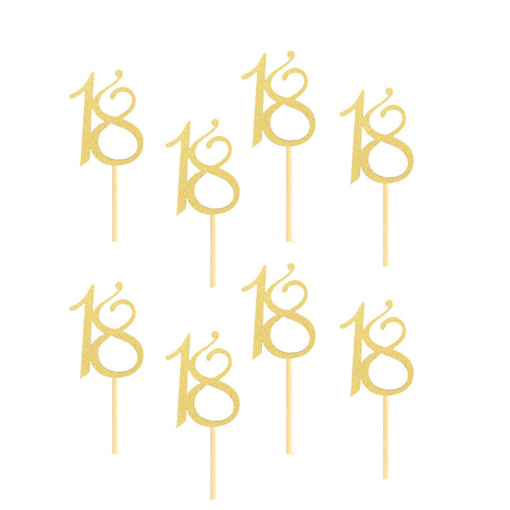 48Pcs 18Th Birthday Cake Toppe - Ice Pick Pick review and price