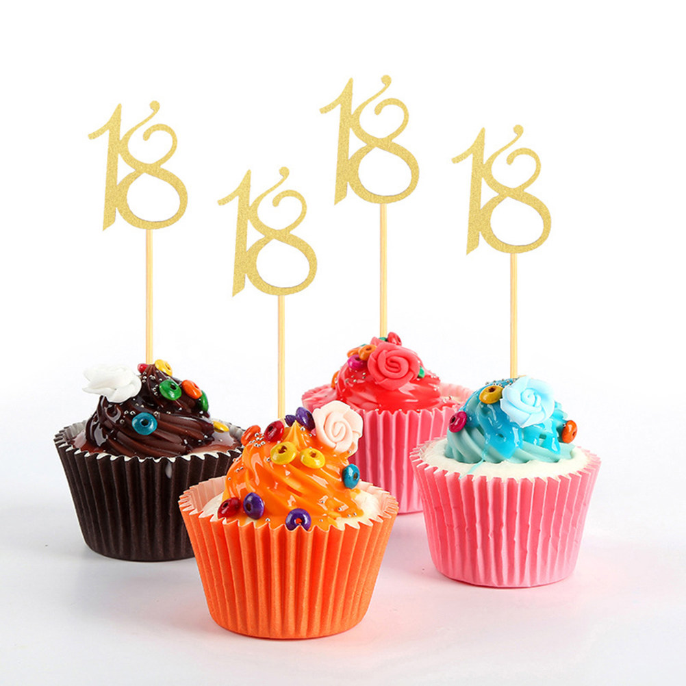48Pcs 18Th Birthday Cake Toppe - Ice Pick Pick review and price
