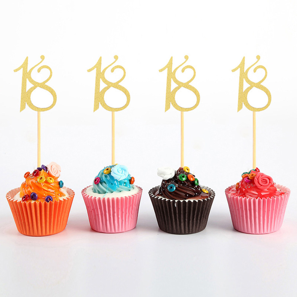 48Pcs 18Th Birthday Cake Toppe - Ice Pick Pick review and price