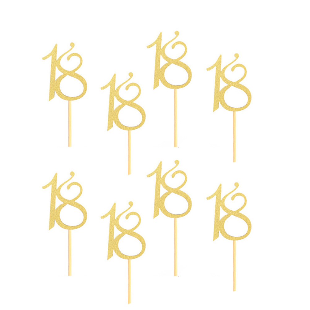 48Pcs 18Th Birthday Cake Toppe - Ice Pick Pick review and price