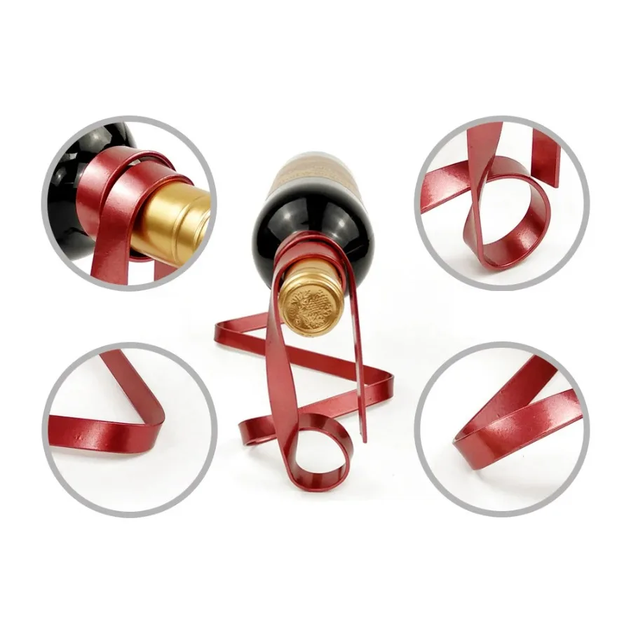 Colorful Ribbon Iron Wine Bott - Home Bar Shelves review and price