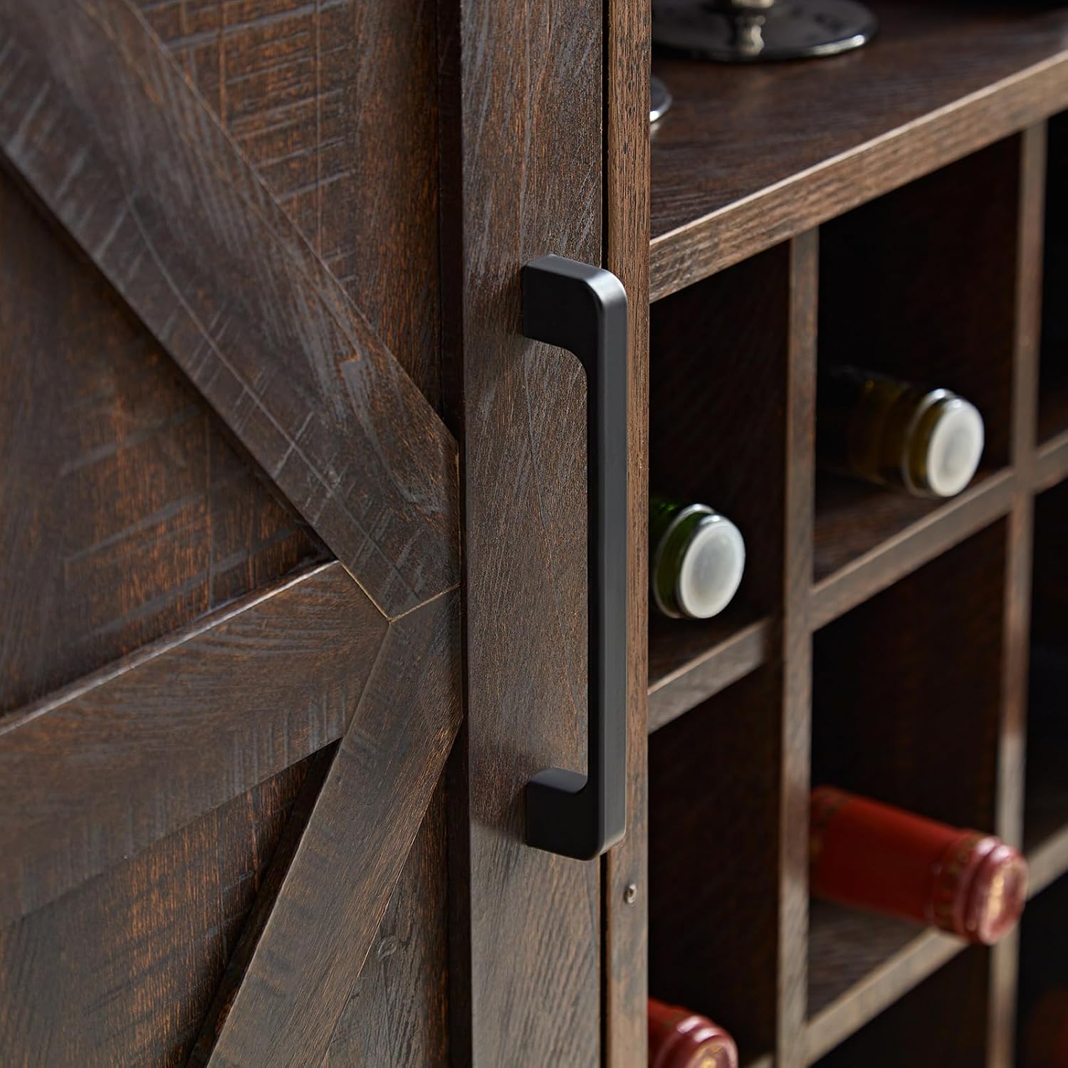 Farmhouse Bar Cabinet Wine Rac - Home Bar Shelves review and price