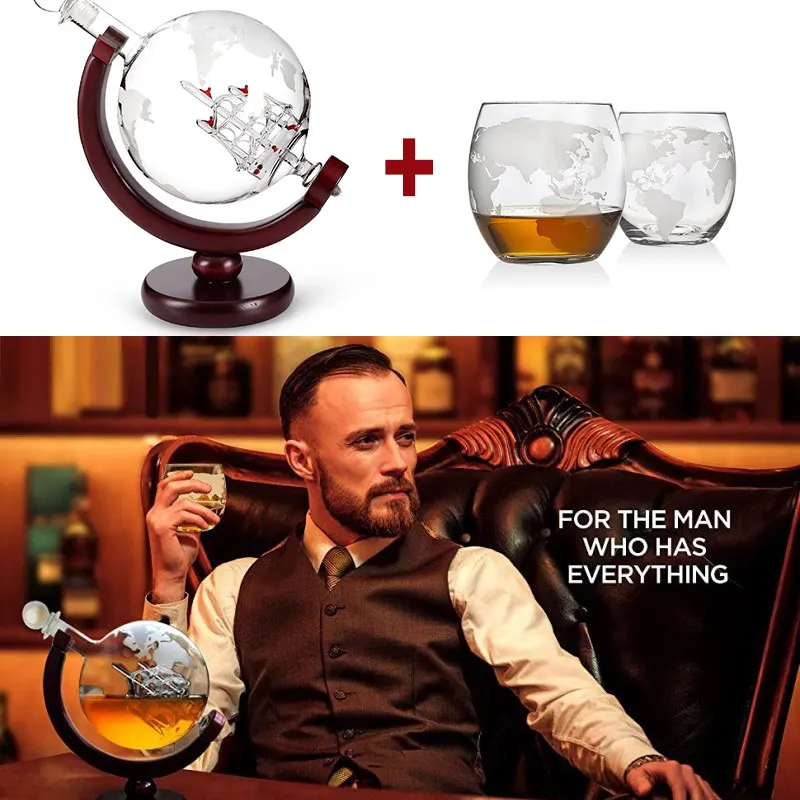 Whiskey Glass Set Crystal Glob - Decanter Globe Set review and price
