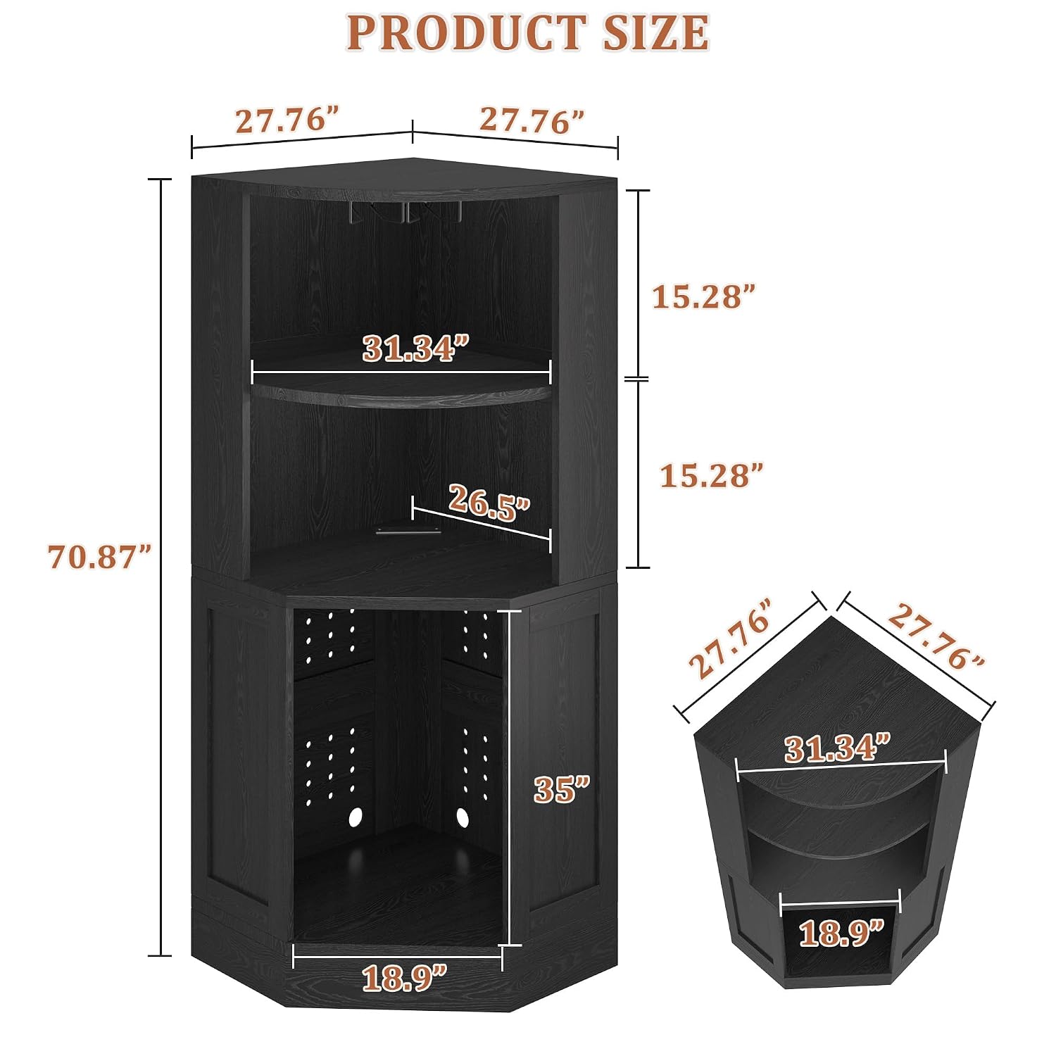 Corner Bar Cabinet with Fridge - Home Bar And Fridge review and price