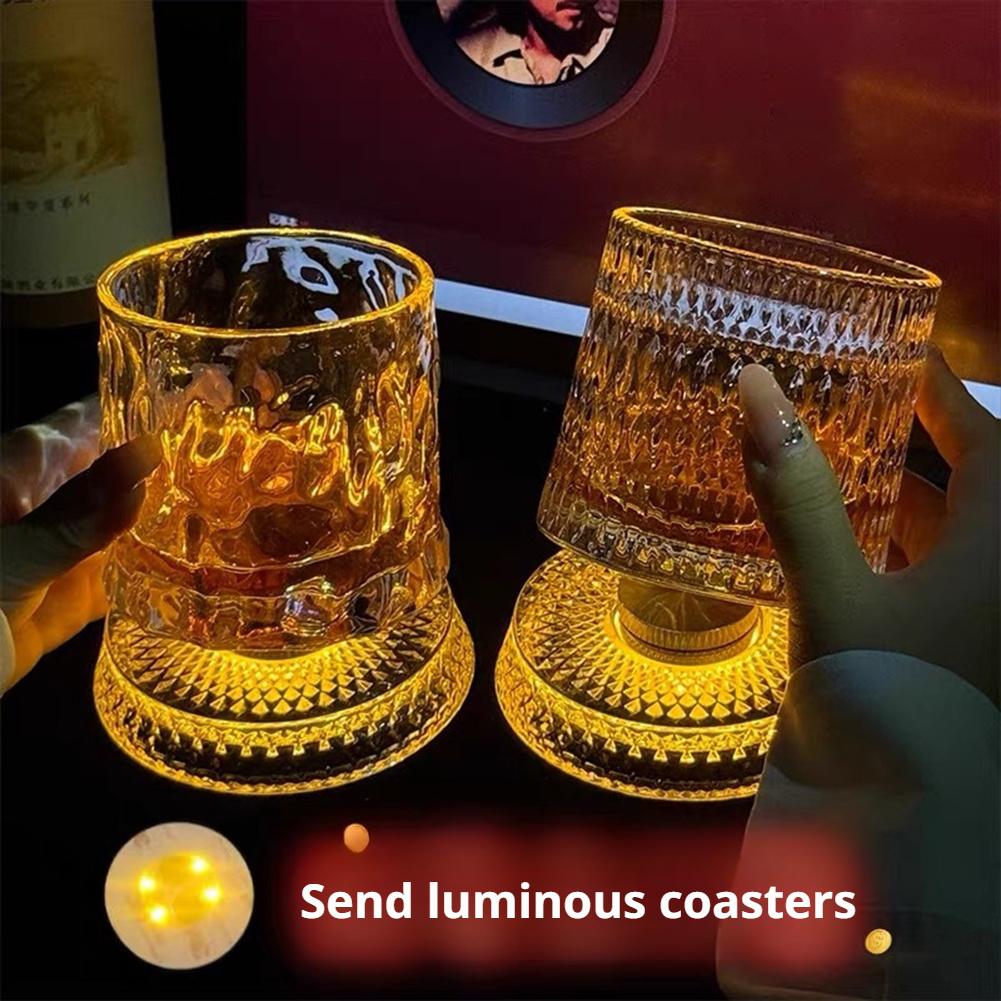 360° Rotating Whiskey Glass wi - Old Fashioned Glass review and price