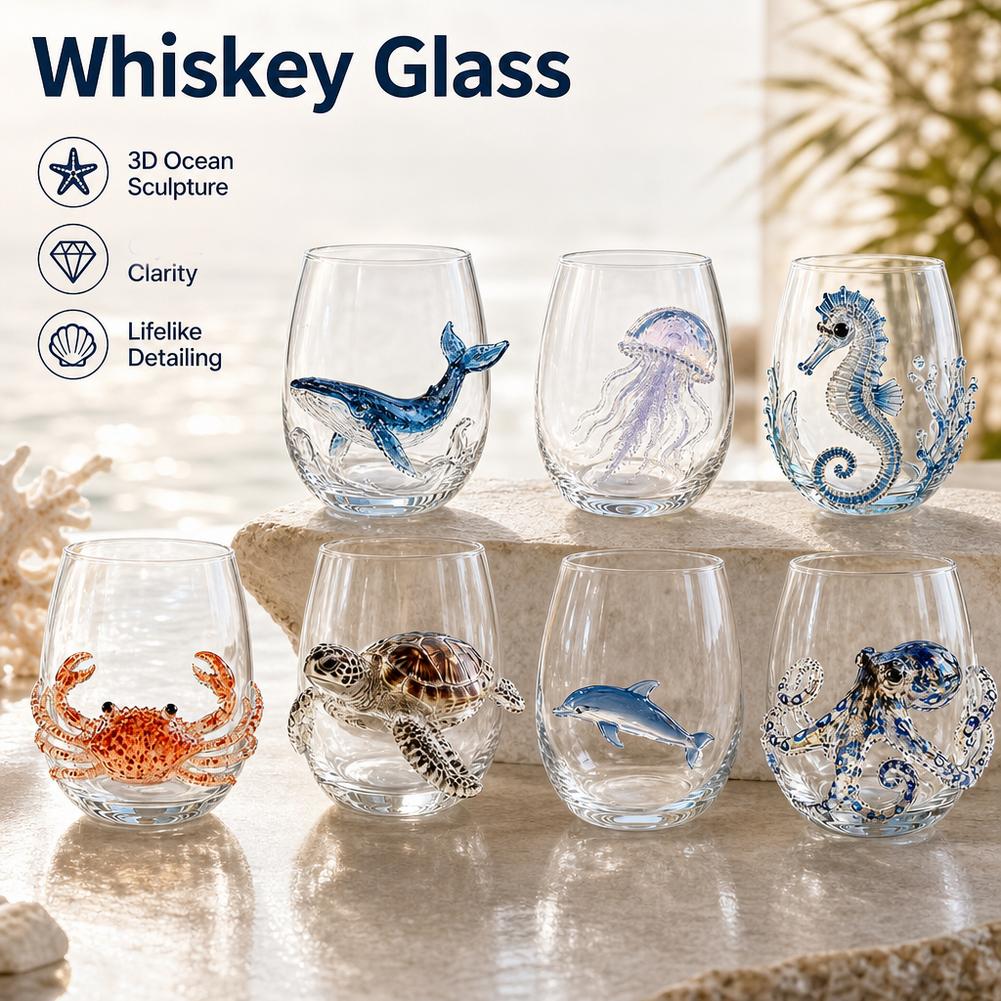 Hand-made Marine Animal Glassw - Home Bar Shelf review and price