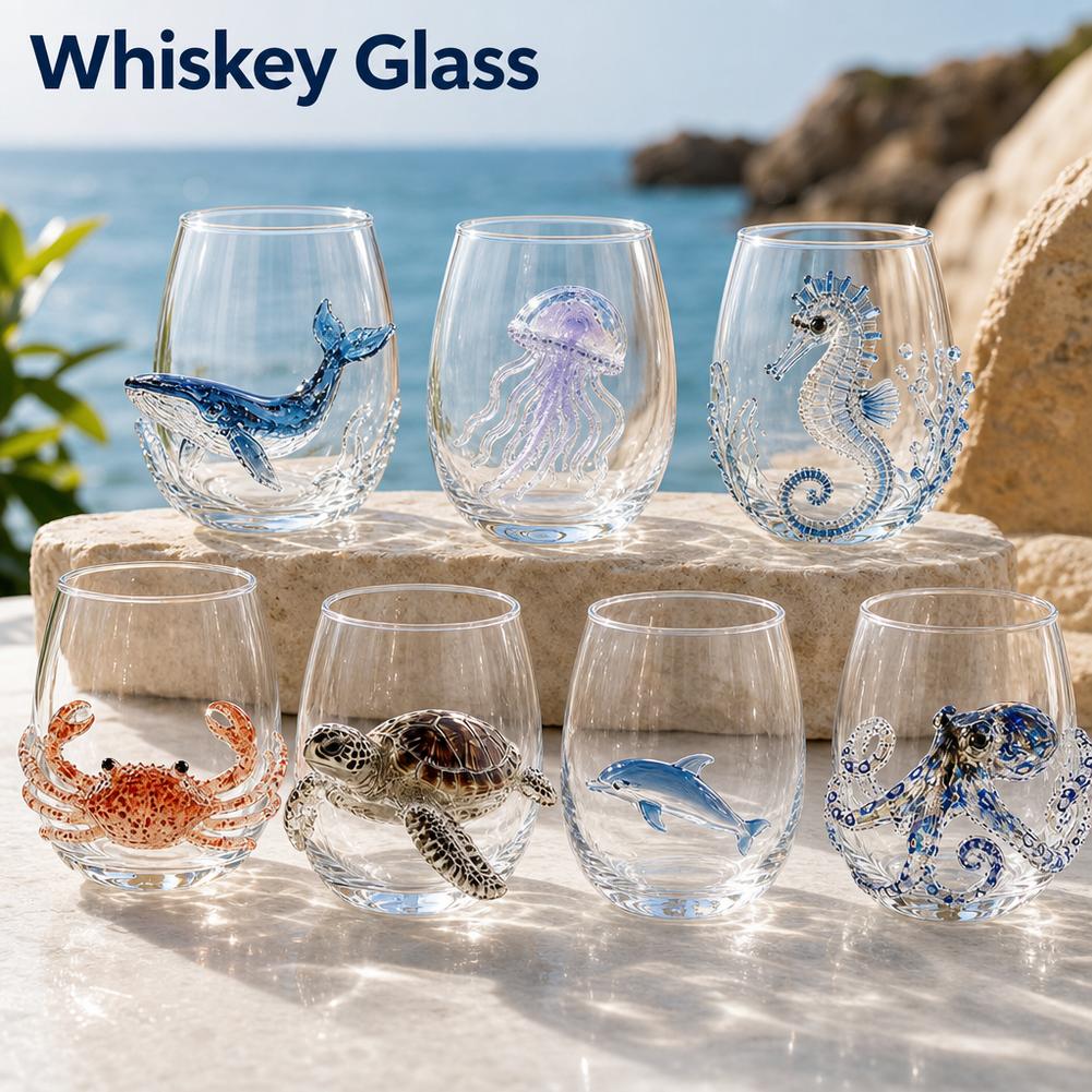 Hand-made Marine Animal Glassw - Home Bar Shelf review and price