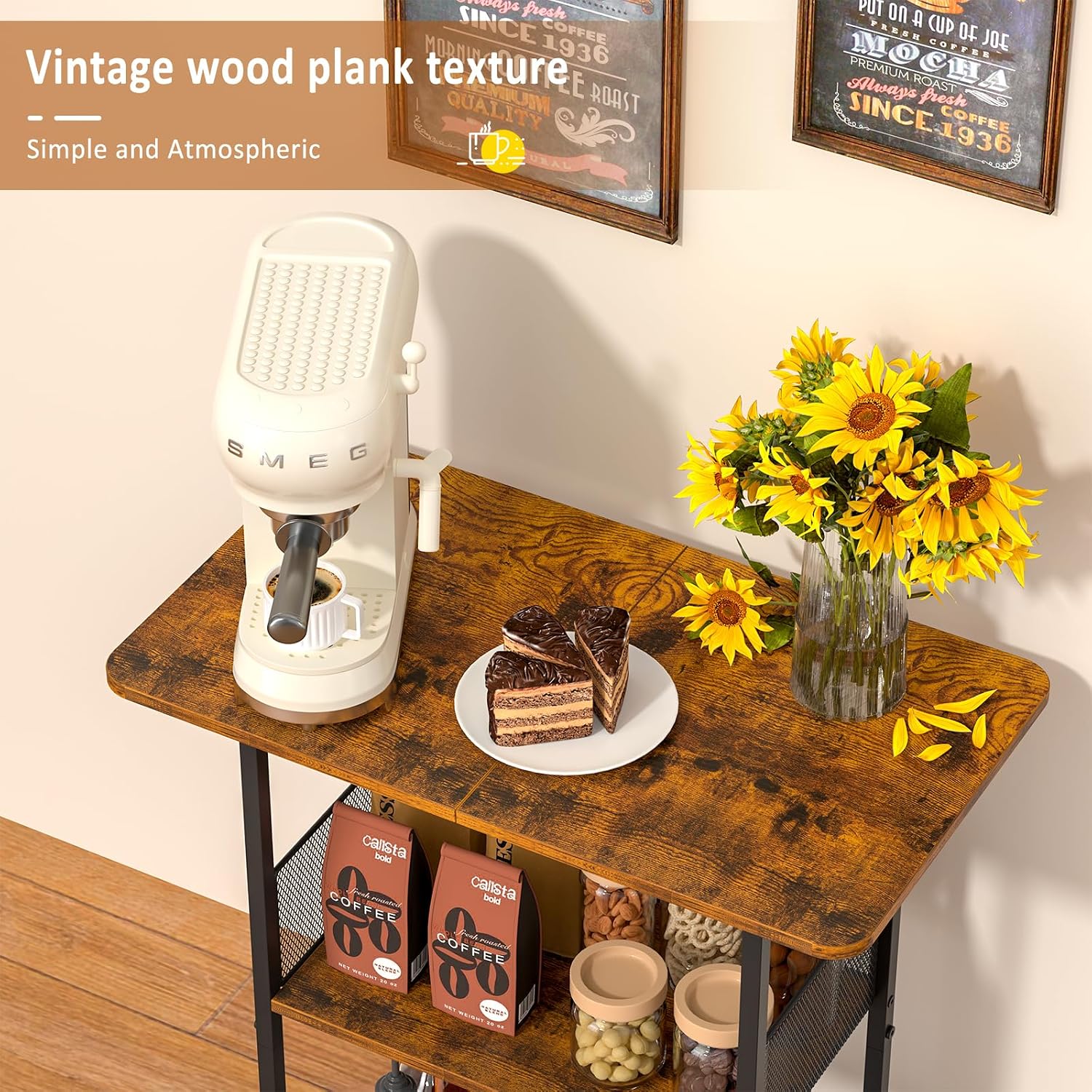 Mini Floor Standing Coffee Bar - Home Bar Setup review and price