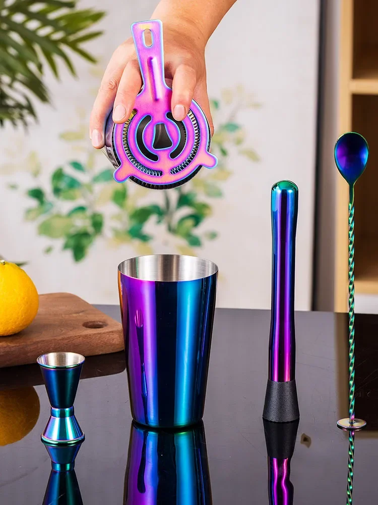 5/7pcs Rainbow Cocktail Shaker - Boston Shaker Set review and price