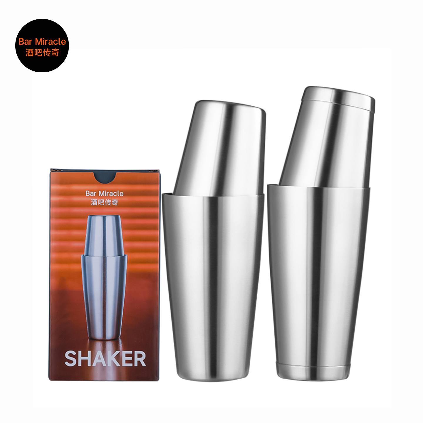 Bar Miracle 304 Stainless Stee - Boston Shaker Set review and price