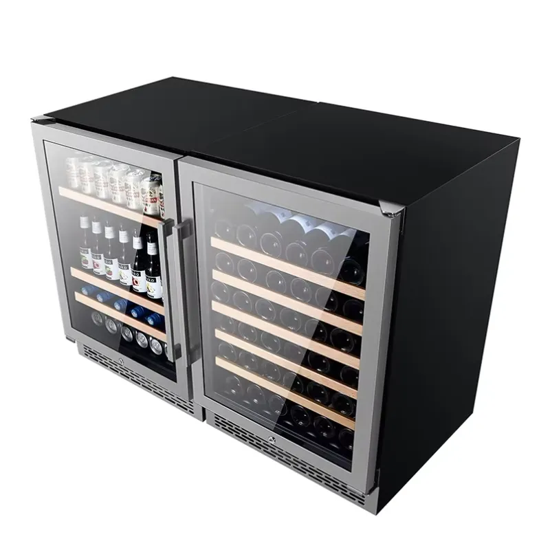 SICAO Stainless Steel Dual Zon - Home Bar And Fridge review and price