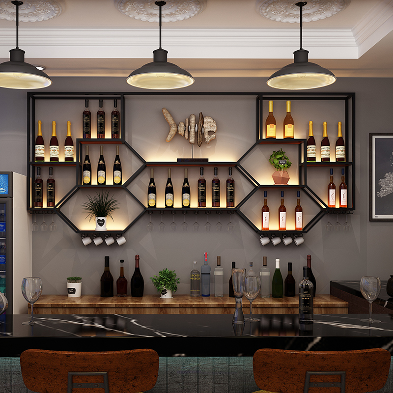 Metal Shelves Wine Cabinet Liv - Home Bar Shelves review and price