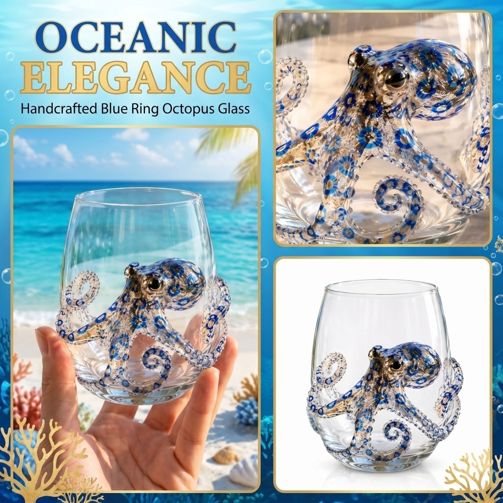 Artisanal Blue Ringed Octopus  - Home Bar Setup review and price