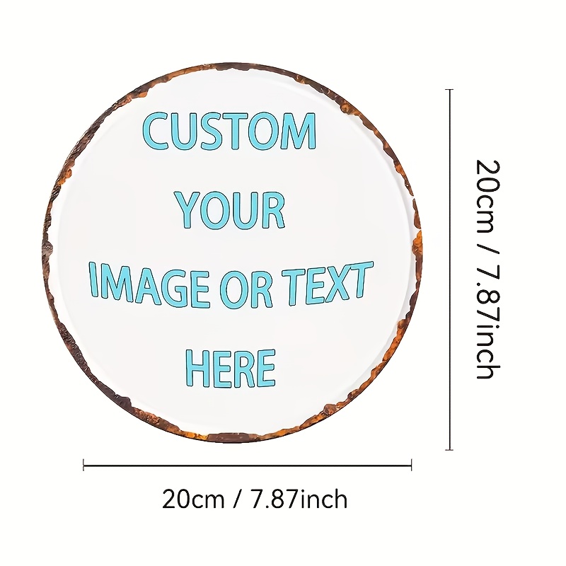 Custom Round Metal Tin Sign, P - Home Bar Cafe review and price